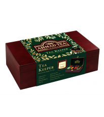 Ahmad Tea Selection of Black, Green and Flavored Teabags in Tea Kepper