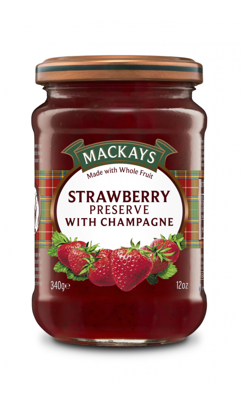 Mackays Strawberry Preserve with Champagne 