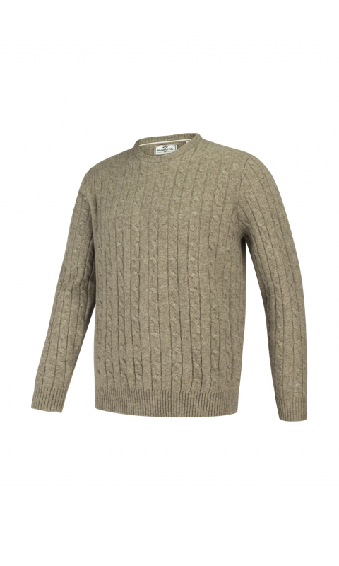  Jedburgh Crew Neck Cable Pullover Hoggs Of Fife