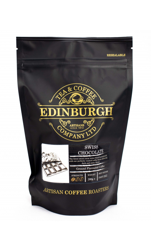 Edinburgh Tea & Coffee Swiss Chocolate Flavoured  Artisanal Ground Coffee